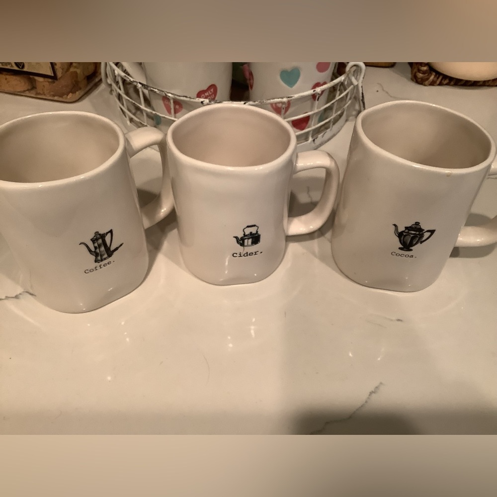 3 Rae Dunn Mugs